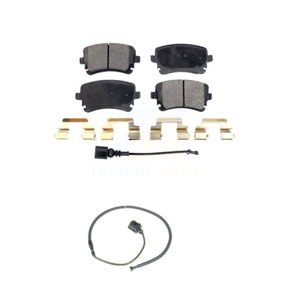 Ceramic Disc Brake Pad Extra Wear Sensor Rear Kit For Volkswagen Phaeton Audi S6