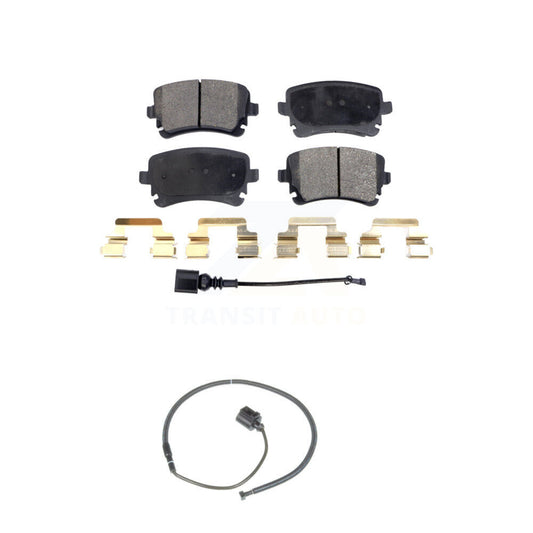 Ceramic Disc Brake Pad Extra Wear Sensor Rear Kit For Volkswagen Phaeton Audi S6