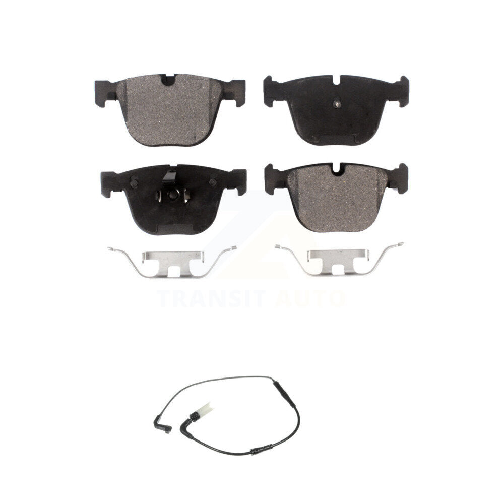 Ceramic Brake Pad & Wear Sensor Rear Kit For BMW 650i 645Ci 550i M5 M6 545i 535i