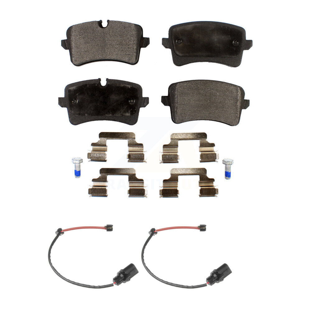 Ceramic Disc Brake Pads And Wear Sensors Rear Kit For Porsche Macan Audi A6