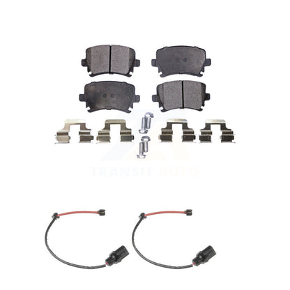 Ceramic Disc Brake Pads And Wear Sensors Rear Kit For 2011 Audi A6