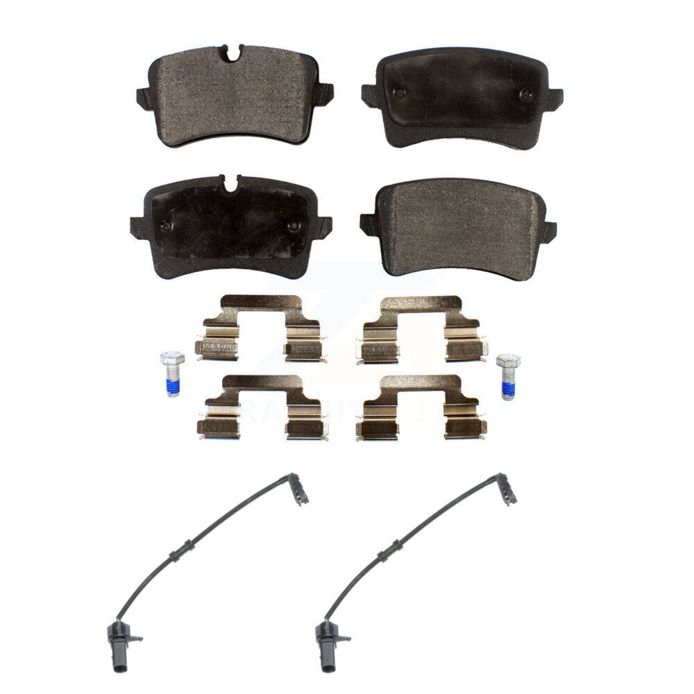 Ceramic Disc Brake Pad Wear Sensor Rear Kit For Audi A8 Quattro with 356mm Rotor