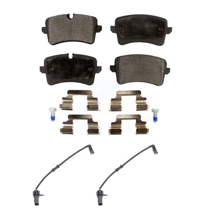 Ceramic Disc Brake Pad Wear Sensor Rear Kit For Audi A8 Quattro with 356mm Rotor