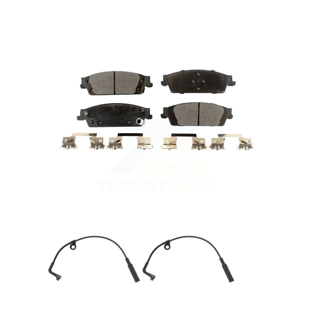 Ceramic Brake Pads Wear Sensor Rear Kit For 2019 Chevrolet Silverado 1500 LD GMC