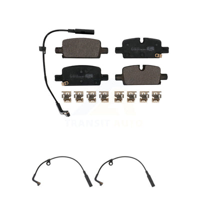 Ceramic Brake Pad Extra Wear Sensor Rear Kit For GMC Chevrolet Silverado 1500 XL
