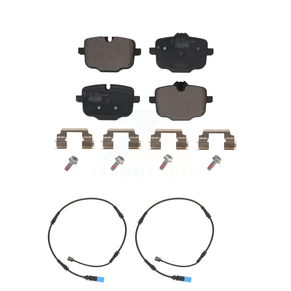 Ceramic Disc Brake Pads And Wear Sensors Rear Kit For BMW X5 X7 X6