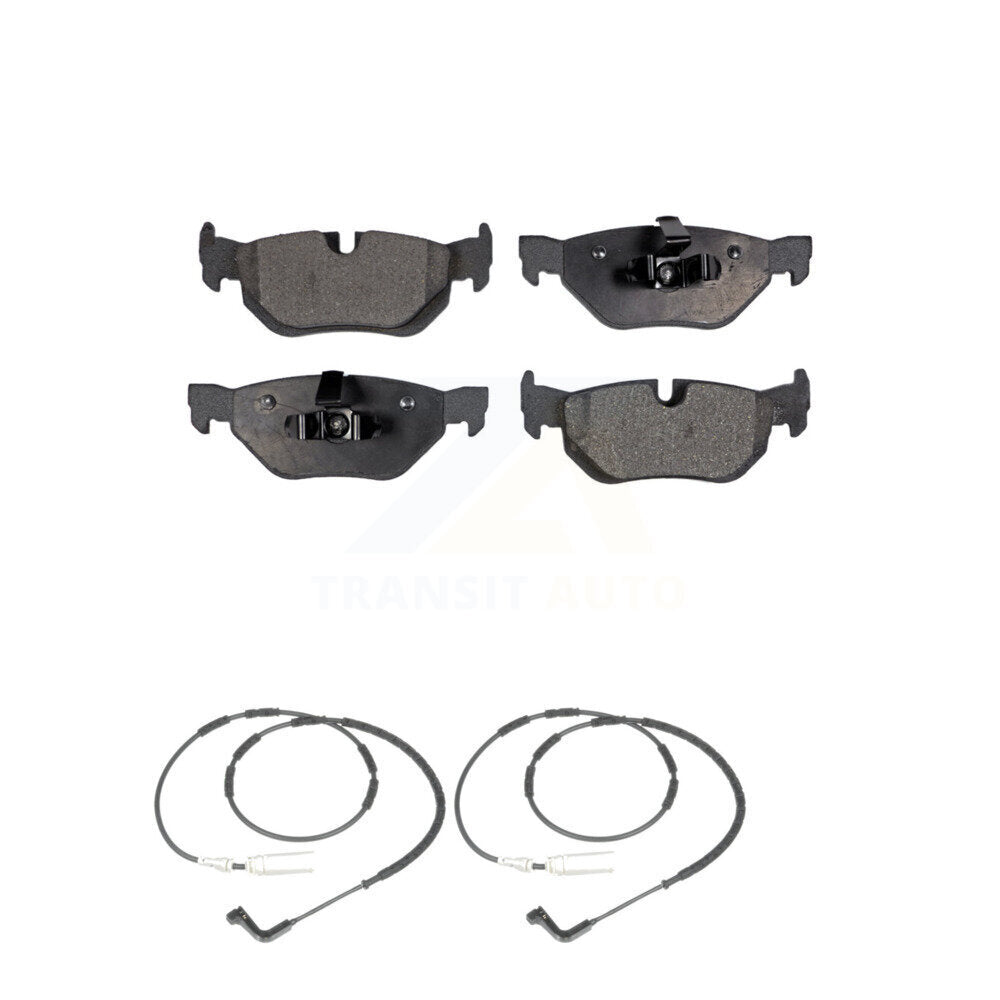 Ceramic Brake Pads Wear Sensor Rear Kit For BMW 323i 328i 128i xDrive 328xi 325i