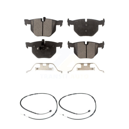 Ceramic Disc Brake Pads And Wear Sensors Rear Kit For BMW 335i 335is 335d