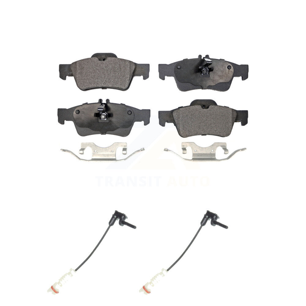Ceramic Brake Pad Wear Sensor Rear Kit For 03 Mercedes-Benz E320 Sedan with 3.2L