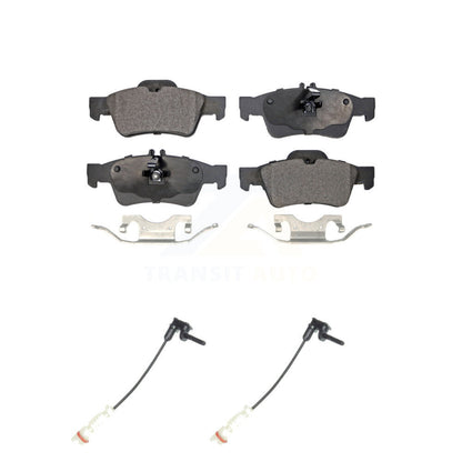 Ceramic Brake Pad Wear Sensor Rear Kit For 03 Mercedes-Benz E320 Sedan with 3.2L