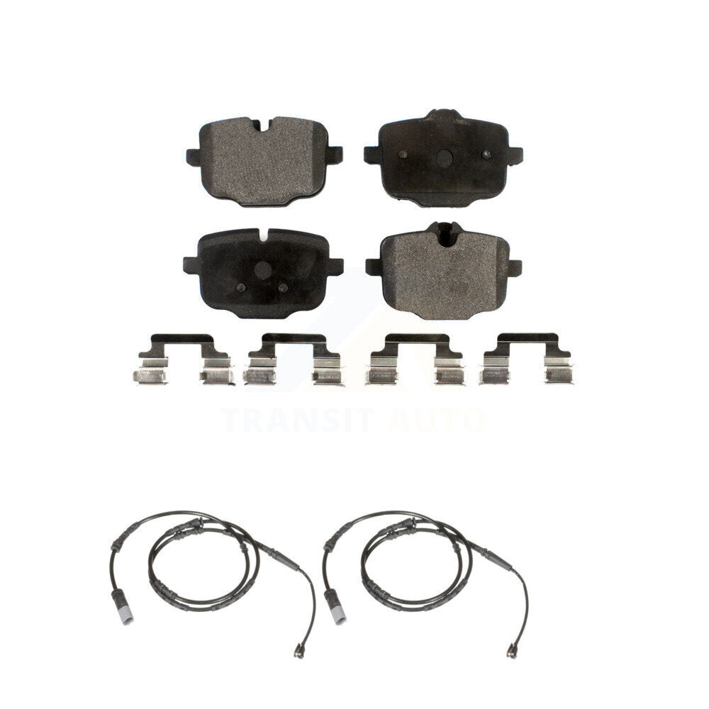 Ceramic Disc Brake Pads And Wear Sensors Rear Kit For 2012 BMW X3 From 10 11