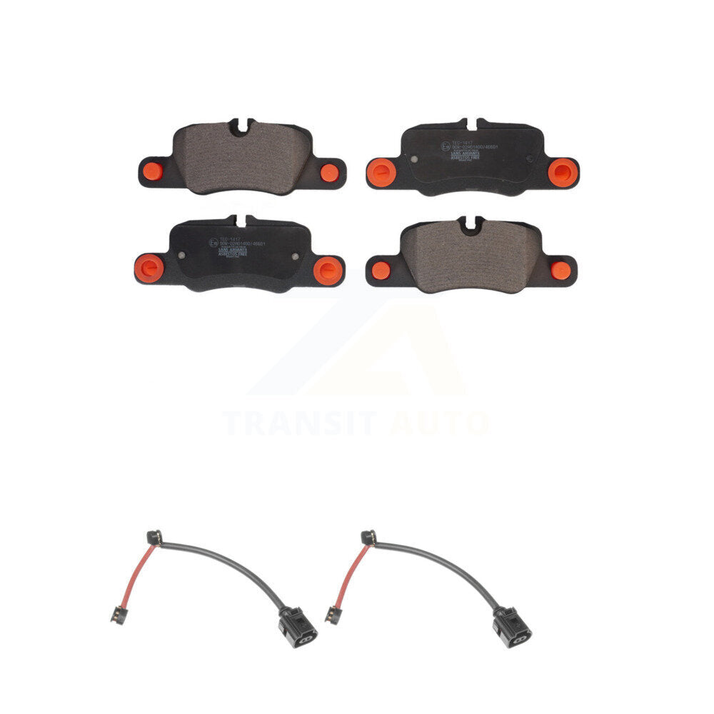 Ceramic Disc Brake Pads And Wear Sensors Rear Kit For Porsche 911