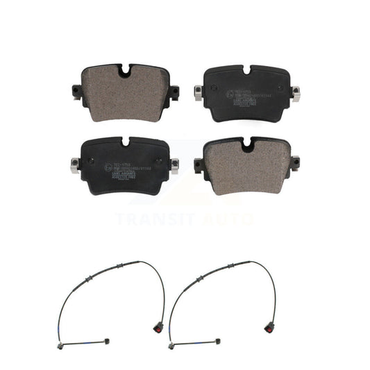 Ceramic Brake Pads Wear Sensor Rear Kit For 16 Jaguar F-Type Project 7 with 5.0L