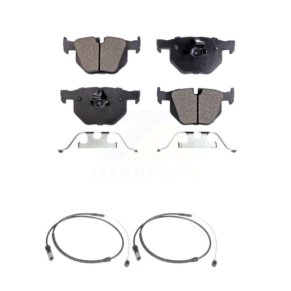 Ceramic Disc Brake Pads And Wear Sensors Rear Kit For BMW X5 X6