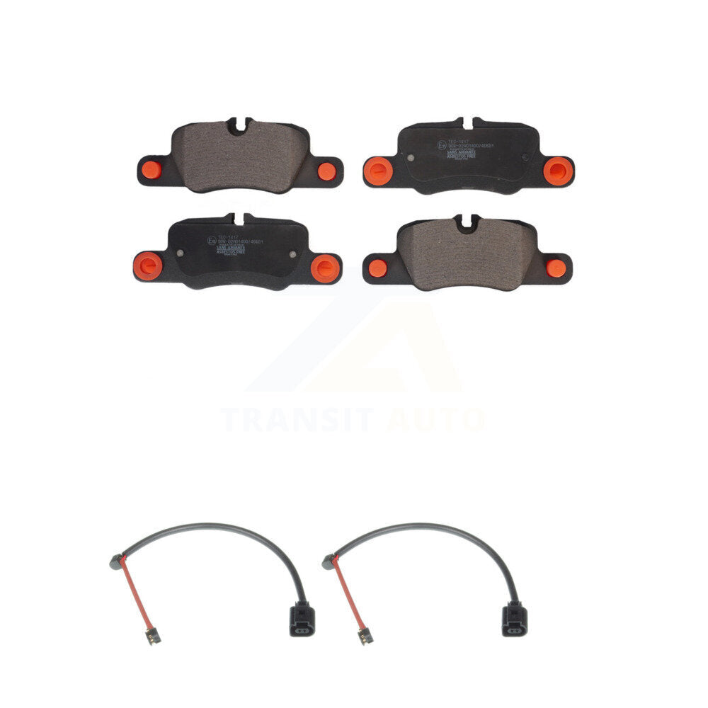 Ceramic Brake Pads Wear Sensor Rear Kit For Porsche 911 3.0L With Cast Iron Disc
