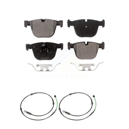 Ceramic Disc Brake Pads And Wear Sensors Rear Kit For BMW 535i GT xDrive 550i