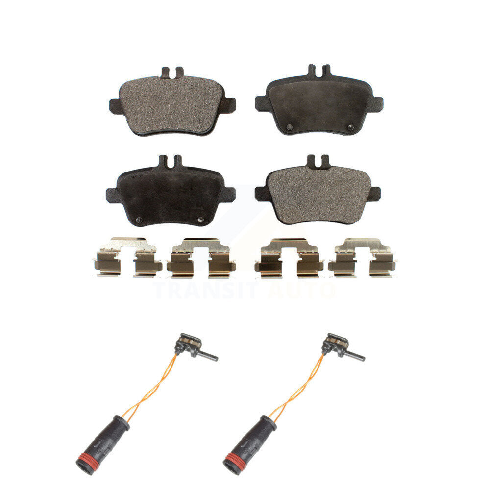 Ceramic Disc Brake Pads And Wear Sensors Rear Kit For Mercedes-Benz SLK350
