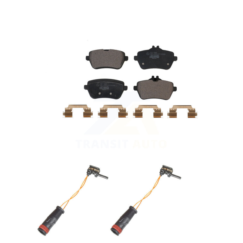 Ceramic Brake Pads & Wear Sensor Rear Kit For Mercedes-Benz S550 S560 SL450 S450