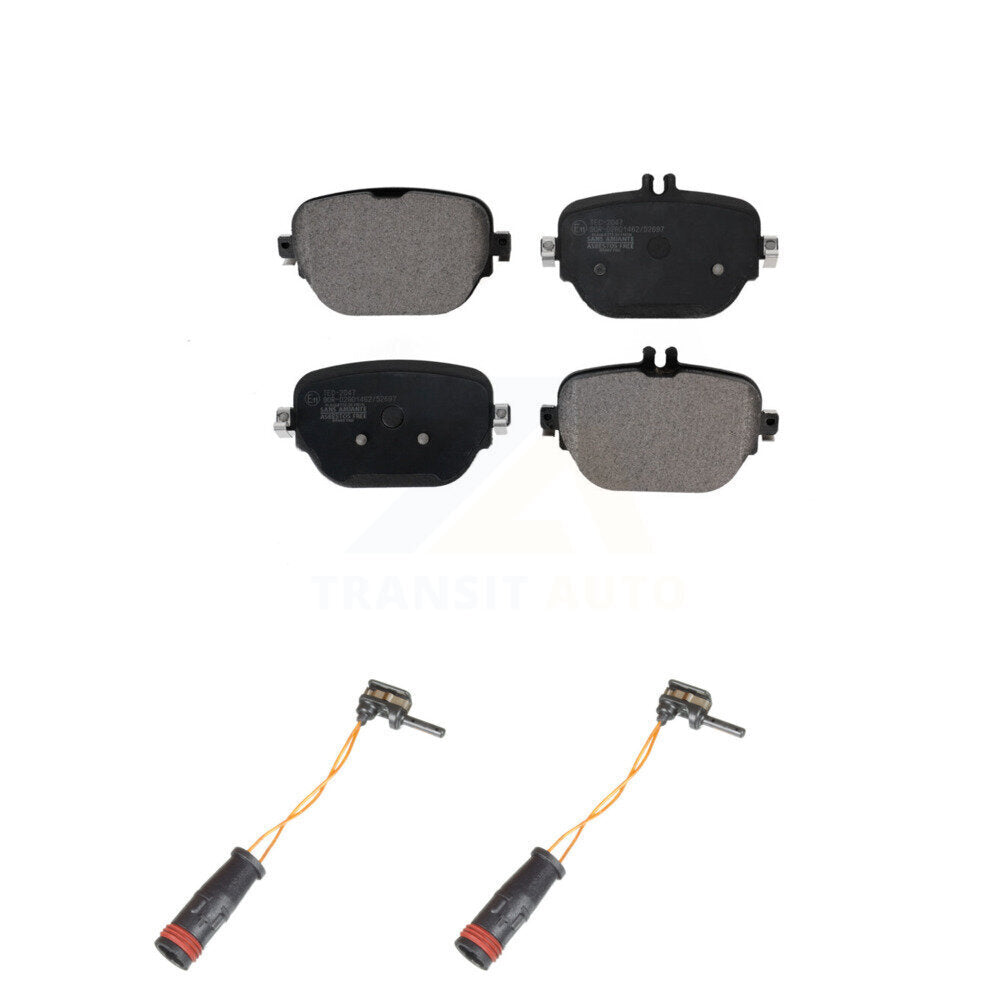 Ceramic Brake Pads & Wear Sensor Rear Kit For 19-20 Mercedes-Benz E63 AMG S 4.0L
