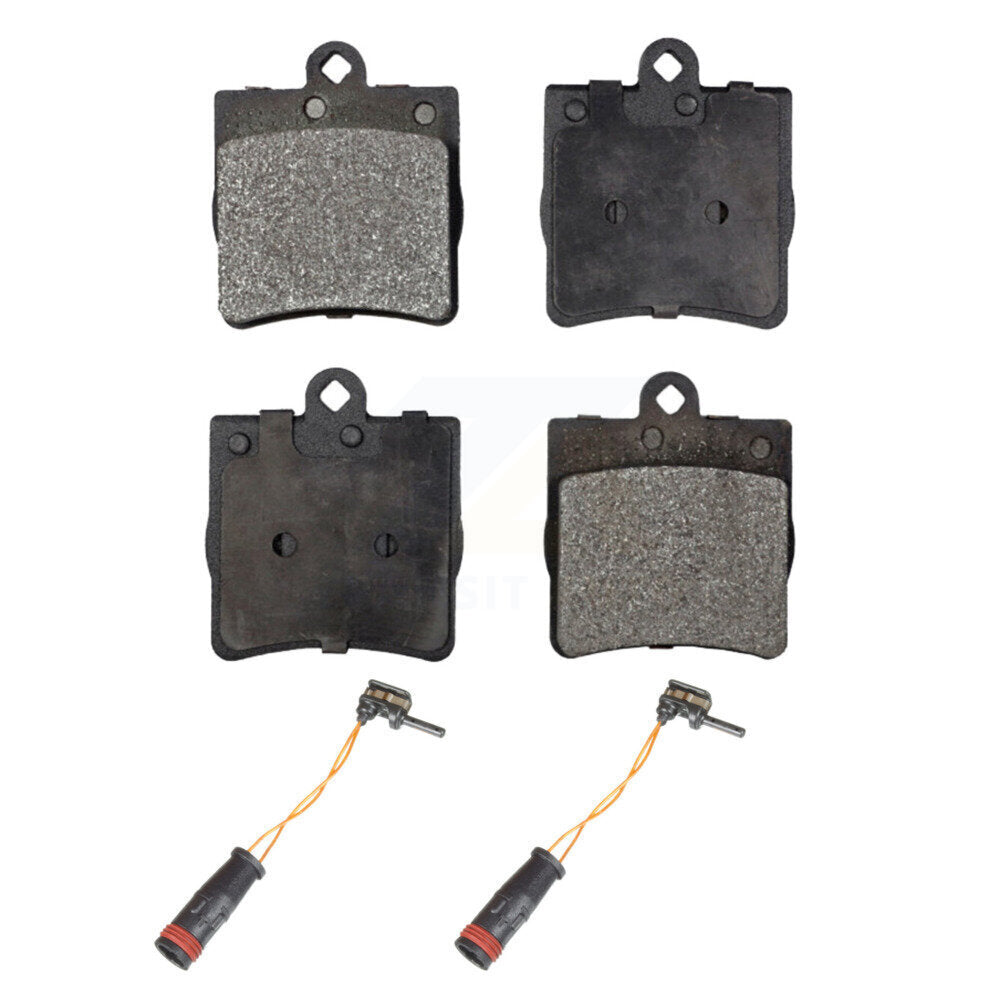 Ceramic Disc Brake Pads And Wear Sensors Rear Kit For Mercedes-Benz C230 C240