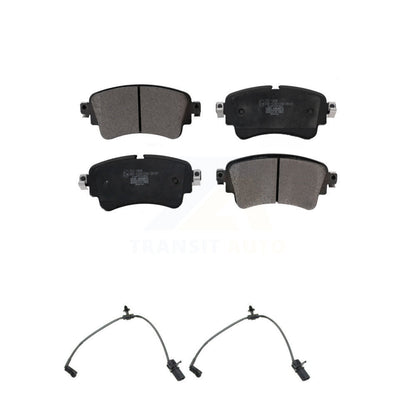 Ceramic Brake Pads & Wear Sensor Rear Kit For Audi A4 Quattro A5 Sportback S5 S4