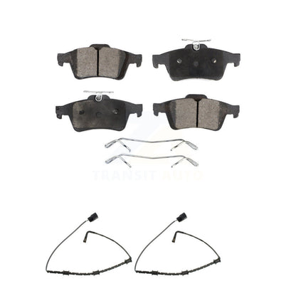 Ceramic Disc Brake Pads And Wear Sensors Rear Kit For Jaguar XJ From VIN #V90866