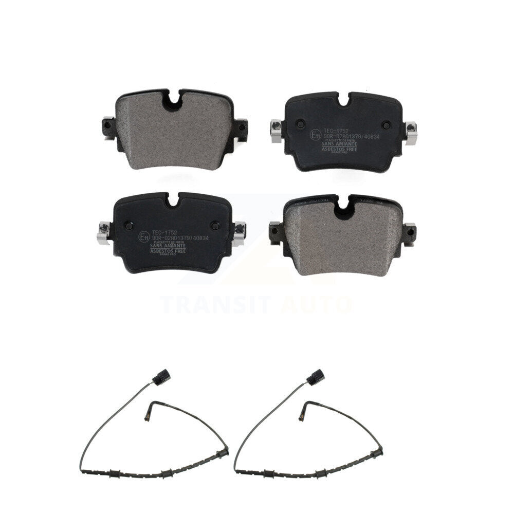 Ceramic Disc Brake Pads And Wear Sensors Rear Kit For Jaguar XJ