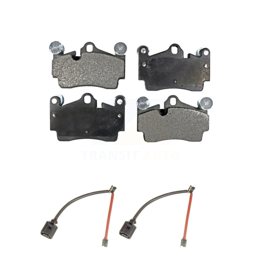 Ceramic Brake Pads & Wear Sensor Rear Kit For Audi Q7 Porsche Cayenne Volkswagen