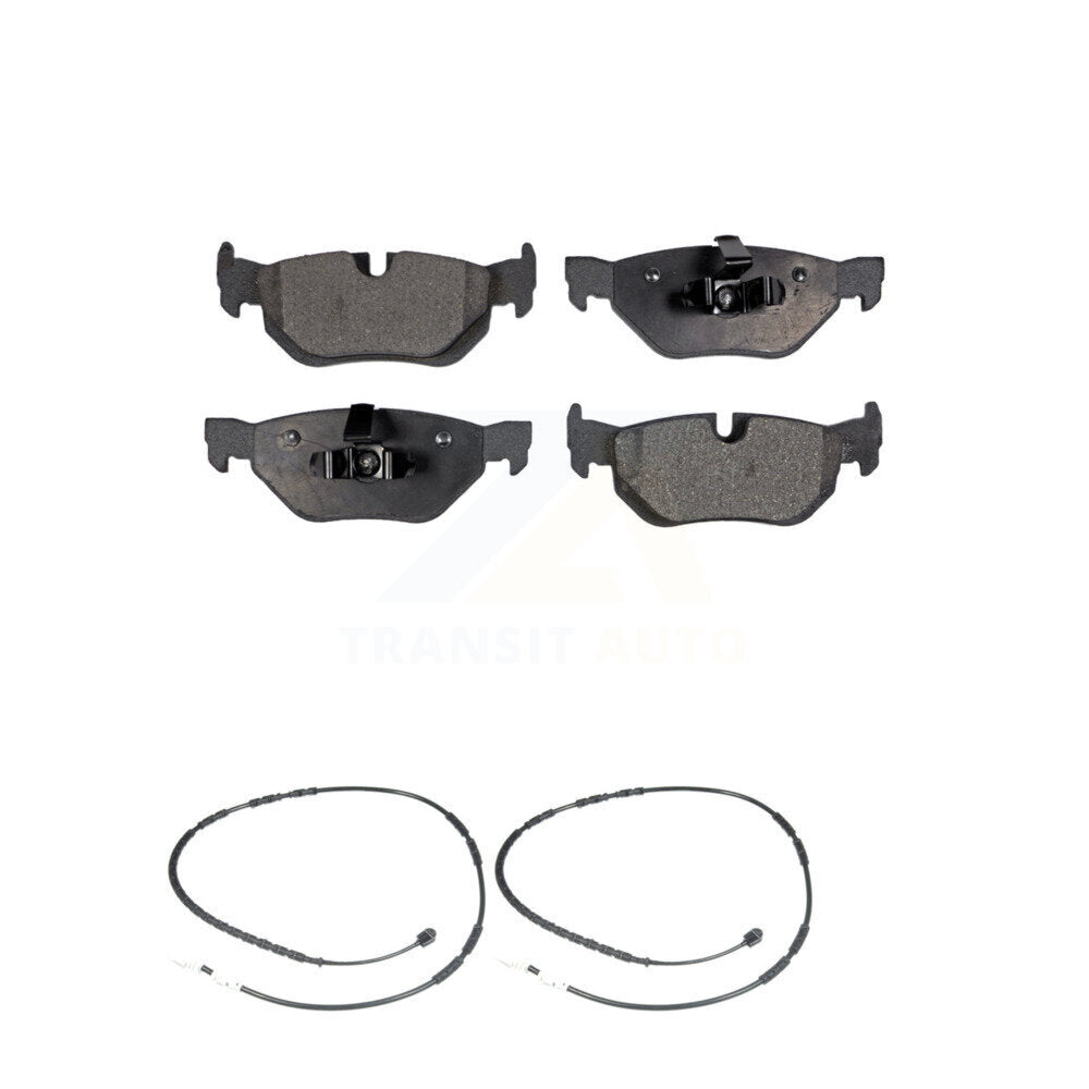Ceramic Disc Brake Pads And Wear Sensors Rear Kit For BMW 328i xDrive 128i