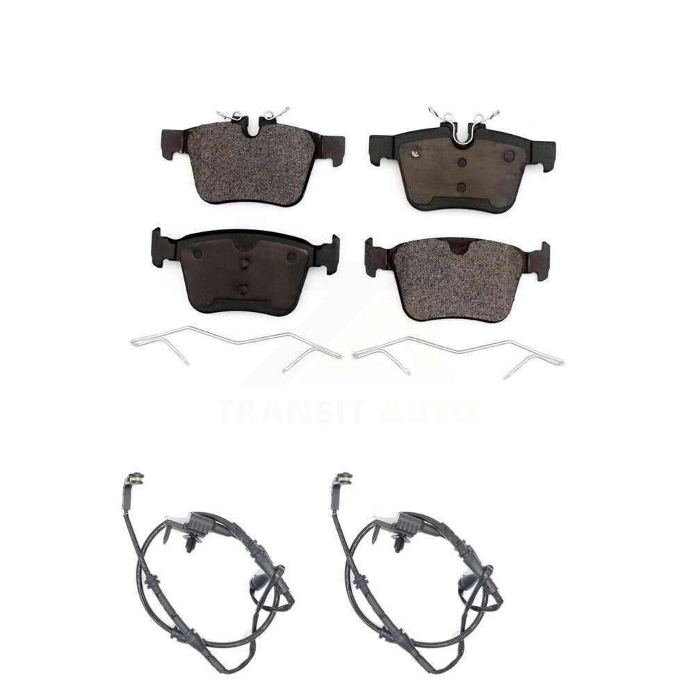 Ceramic Disc Brake Pads And Wear Sensors Rear Kit For Land Rover Discovery Sport