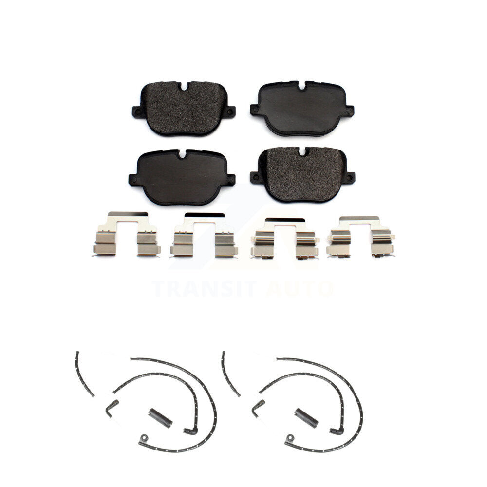 Ceramic Disc Brake Pads And Wear Sensors Rear Kit For Land Rover Range