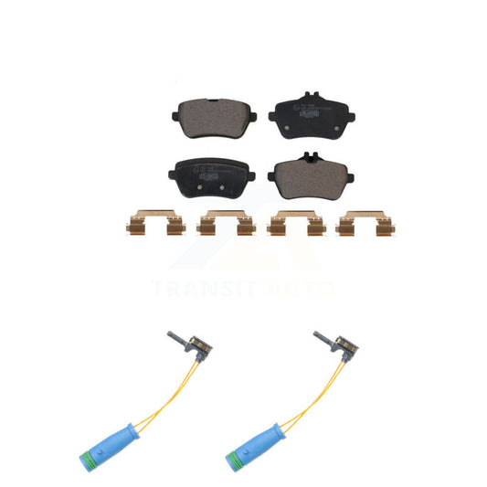 Ceramic Disc Brake Pad And Wear Sensor Rear Kit For 2015 Mercedes-Benz S400 3.0L