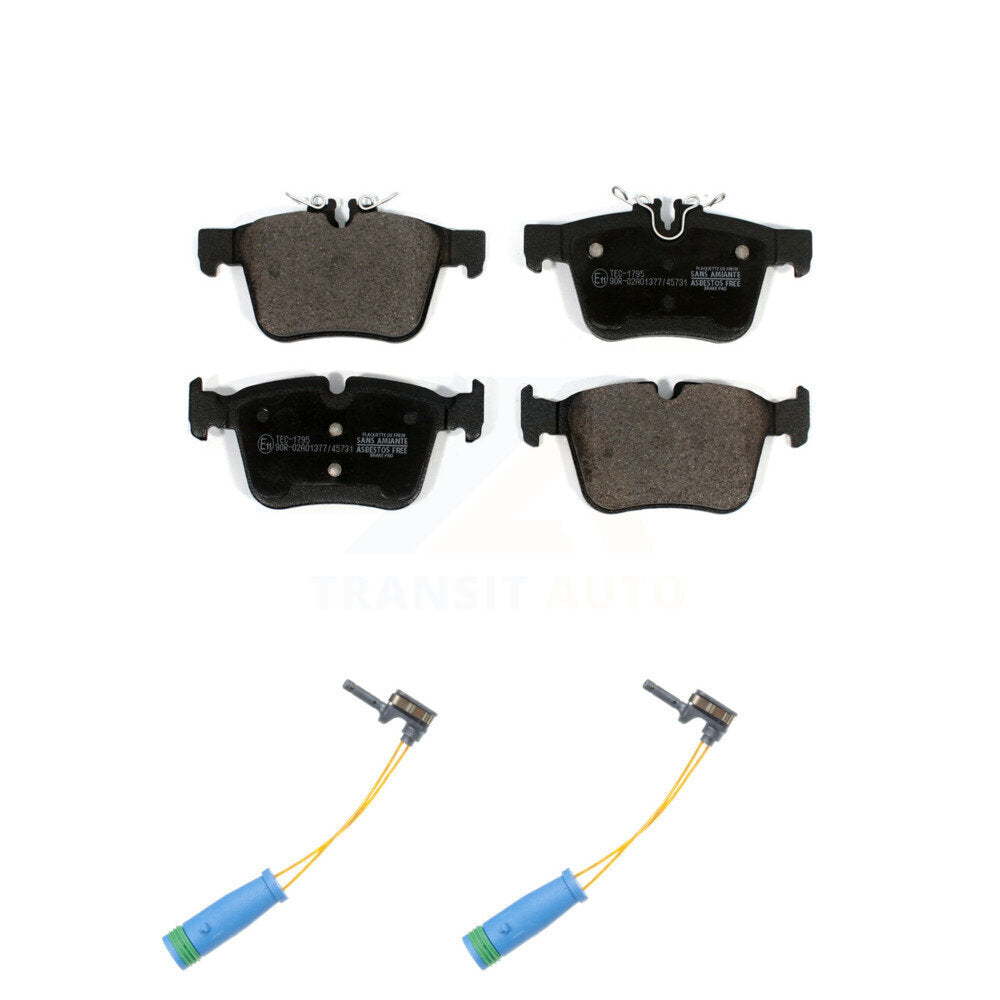 Ceramic Disc Brake Pads & Wear Sensor Rear Kit For Mercedes-Benz C300 C400 C350e