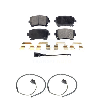 Ceramic Disc Brake Pad Extra Wear Sensor Rear Kit For Volkswagen Phaeton Audi S6