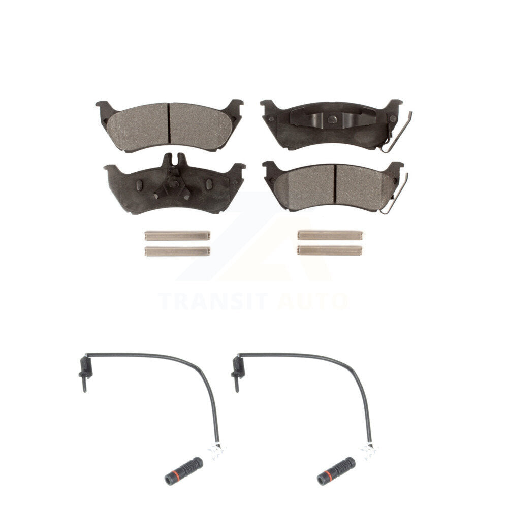 Ceramic Disc Brake Pads Wear Sensor Rear Kit For Mercedes-Benz ML320 ML350 ML430