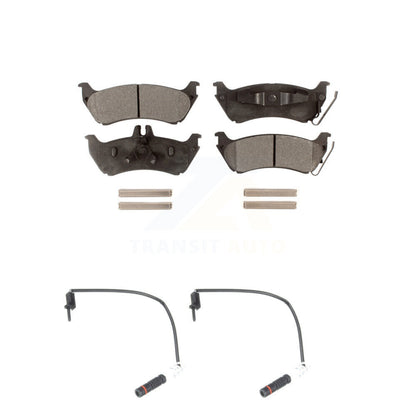 Ceramic Disc Brake Pads Wear Sensor Rear Kit For Mercedes-Benz ML320 ML350 ML430