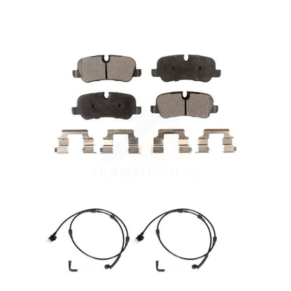 Ceramic Disc Brake Pad & Wear Sensor Rear Kit For Land Rover Range Sport LR4 LR3