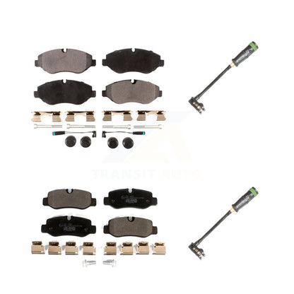 Ceramic Brake Pad Extra Wear Sensor Front Rear Kit For Mercedes-Benz Metris 2.0L