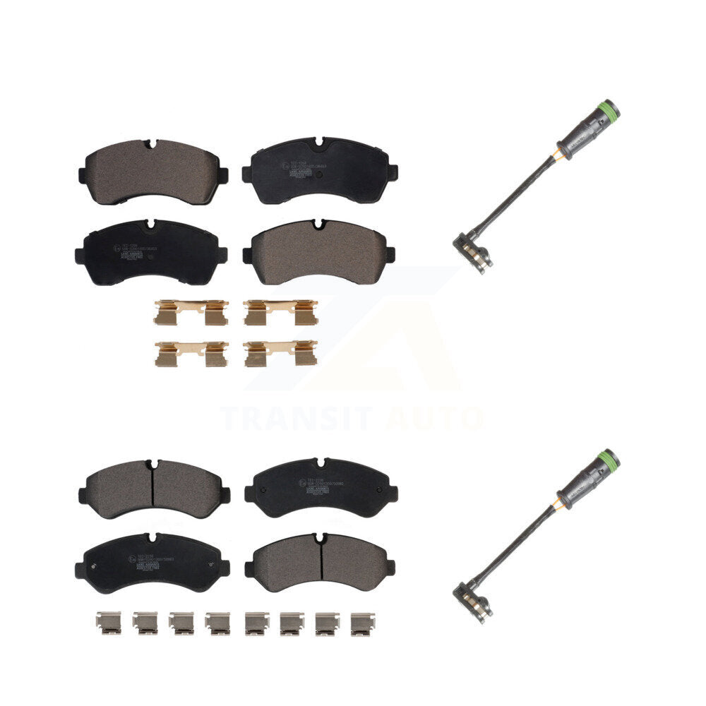 Ceramic Disc Brake Pad Wear Sensor Front Rear Kit For Freightliner Sprinter 3500