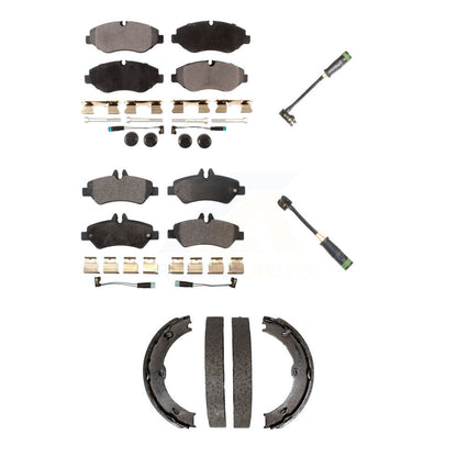 Ceramic Disc Brake Pads And Extra Wear Sensors Front Rear Kit For