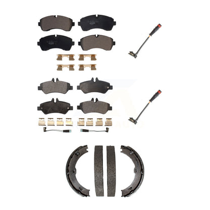 Ceramic Brake Pad Extra Wear Sensor Front Rear Kit (5Pc) For Dodge Sprinter 3500