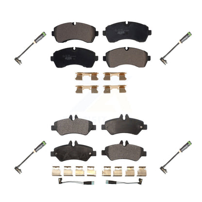 Ceramic Disc Brake Pads And Extra Wear Sensors Front Rear Kit For