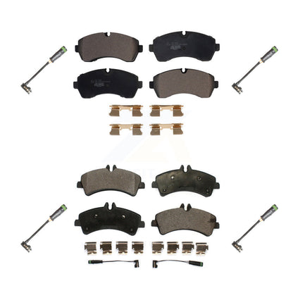 Ceramic Disc Brake Pads And Extra Wear Sensors Front Rear Kit For
