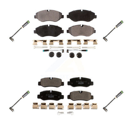Ceramic Brake Pad Extra Wear Sensor Front Rear Kit For Mercedes-Benz Metris 2.0L