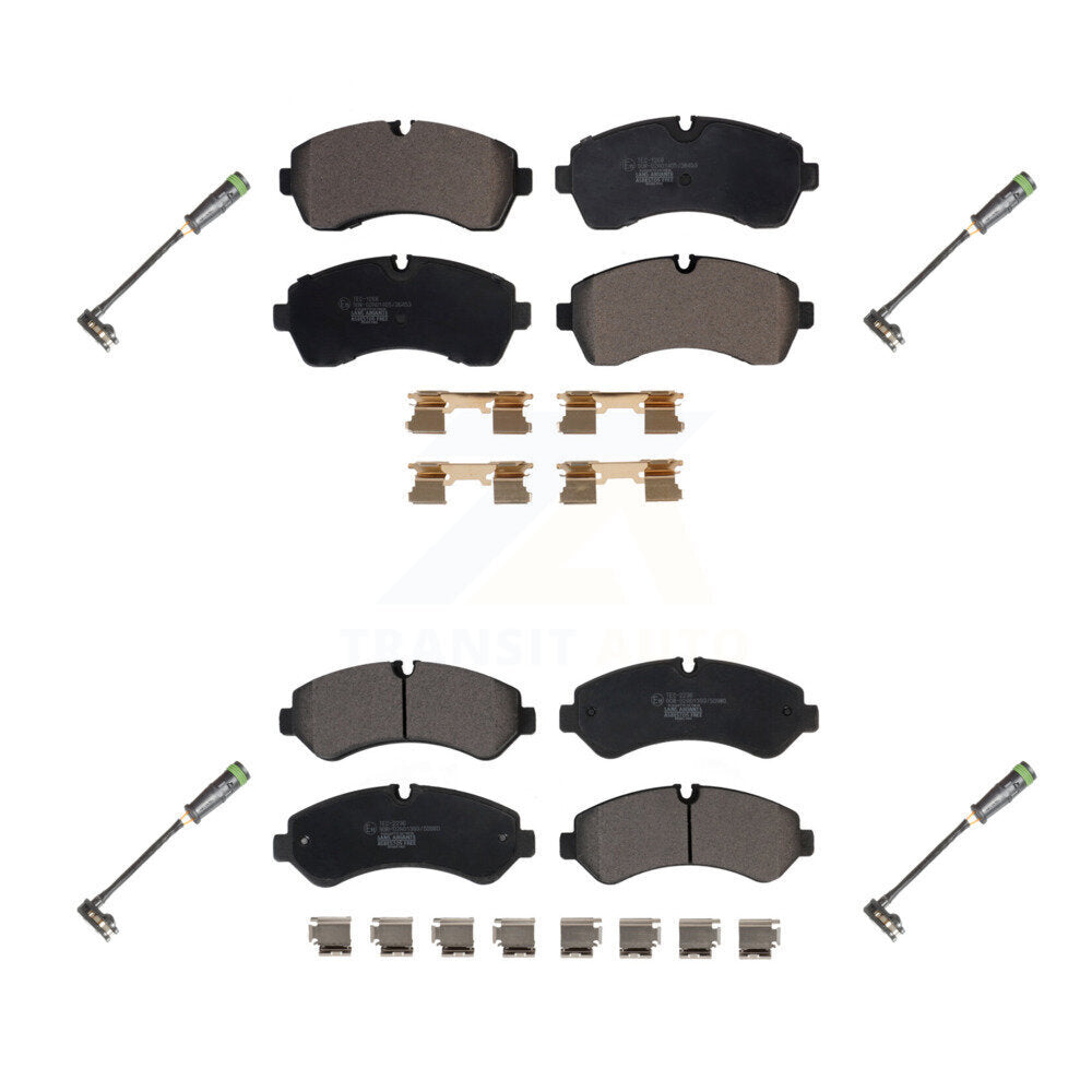 Ceramic Disc Brake Pad Wear Sensor Front Rear Kit For Freightliner Sprinter 3500