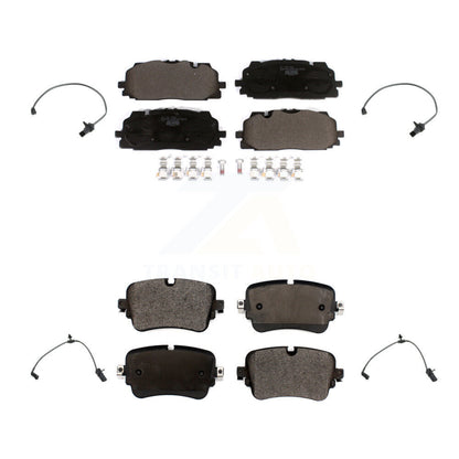 Ceramic Disc Brake Pads And Wear Sensor Front Rear Kit For Audi Q7 Q8 A8 Quattro