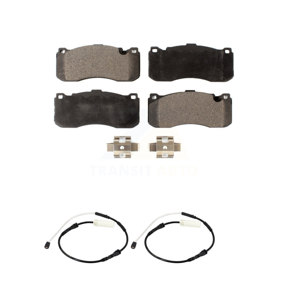Ceramic Disc Brake Pads And Wear Sensors Front Kit For BMW 328i