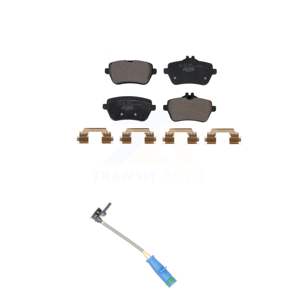 Ceramic Disc Brake Pad And Wear Sensor Rear Kit For 2020 Mercedes-Benz S450 3.0L