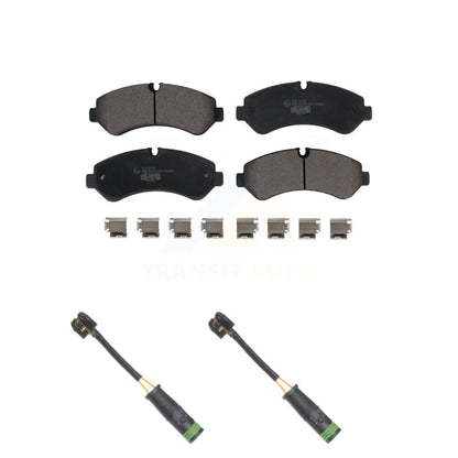 Ceramic Brake Pads & Wear Sensor Rear Kit For Mercedes-Benz Sprinter 4500 3500XD