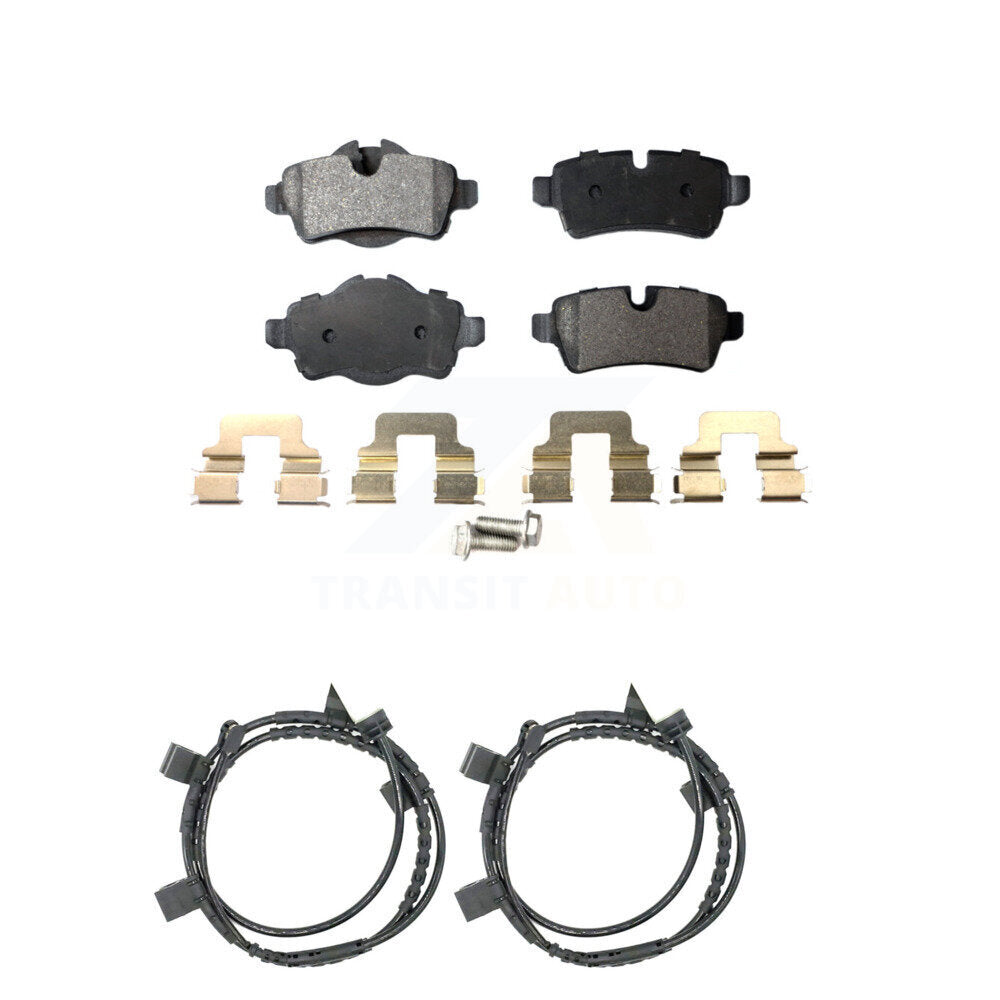 Ceramic Disc Brake Pads And Wear Sensors Rear Kit For Mini Cooper